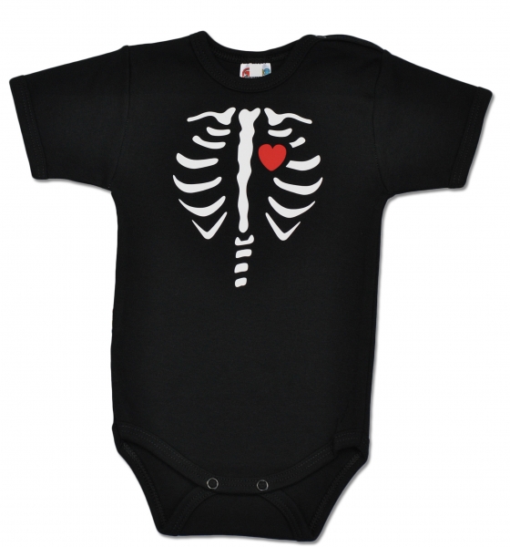 Baby Dejna Body krátký rukáv RED HEART - černé (vel. 62,)