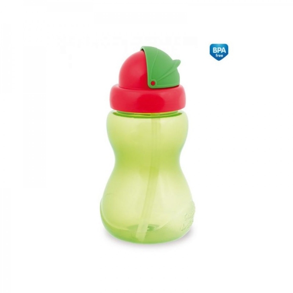 Sportovní láhev se slámkou Canpol Babies - zelená