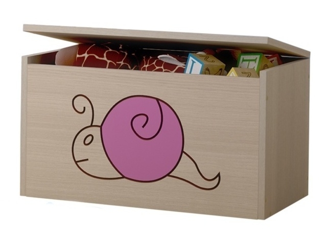 BabyBoo Box na hračky, truhla Šnek růžový