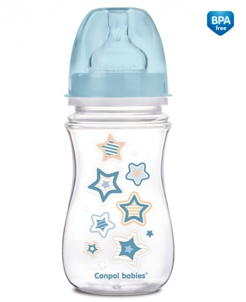 Antikoliková lahvička Newborn Canpol Babies - hvězdička