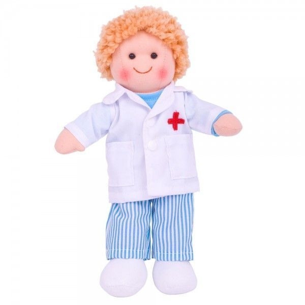 Hadrová panenka Doktor ADAM, 27cm