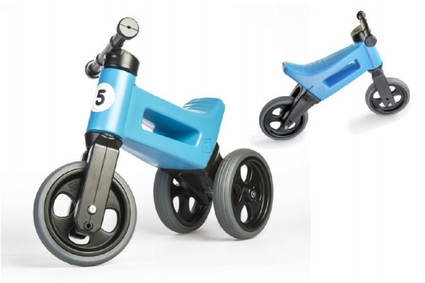 Odrážedlo FUNNY WHEELS Rider Sport modré 2v1, výška sedla 28/30cm nosnost 25kg 18m+ v