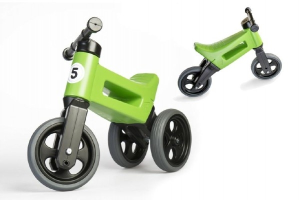 Odrážedlo FUNNY WHEELS Rider Sport zelené 2v1, výška sedla 28/30cm nosnost 25kg 18m+