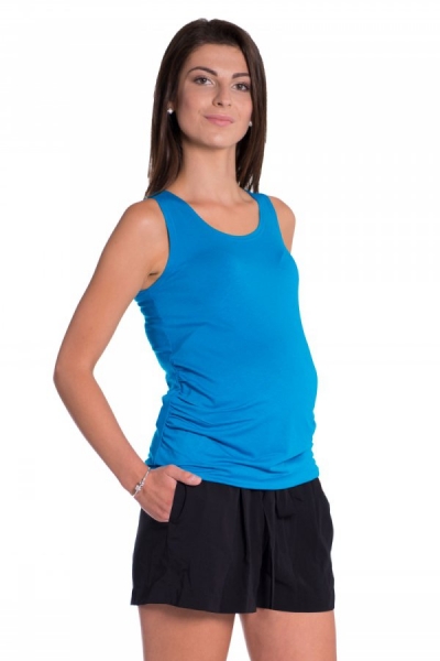 Be MaaMaa Top/tílko nejen pro těhotné - tyrkysová, vel. L/XL