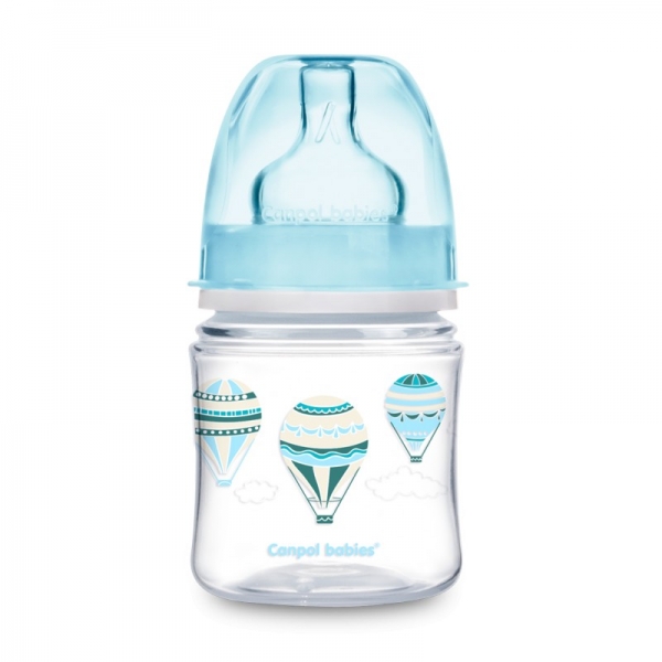 Canpol babies Antikoliková lahvička 120 ml Létající balón - modrá