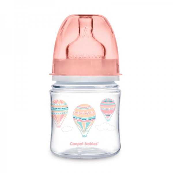 Canpol babies Antikoliková lahvička 120 ml Létající balón - růžová