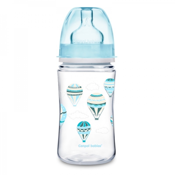 Canpol babies Antikoliková lahvička 240 ml Létající balón - modrá