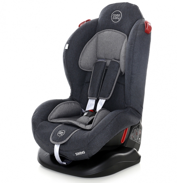Autosedačka Coto Baby Swing 9-25kg, 2020 - tm. šedá, melír