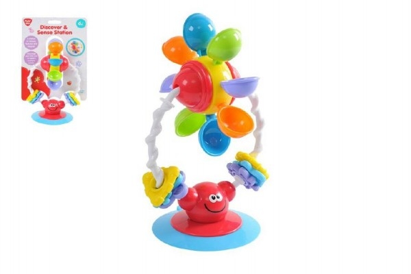 Vodní mlýnek s přísavkou do vany chrastítko plast 18cm na kartě 6m+