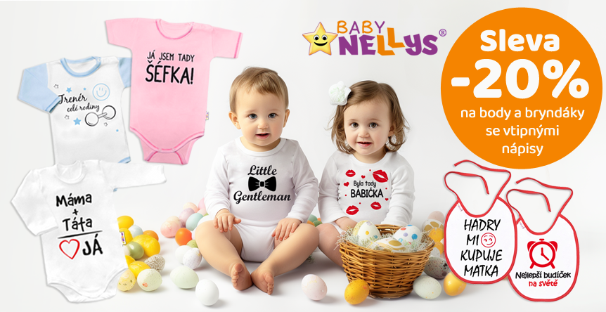 Velikonoční AKCE na TOP vtipné body Baby Nellys